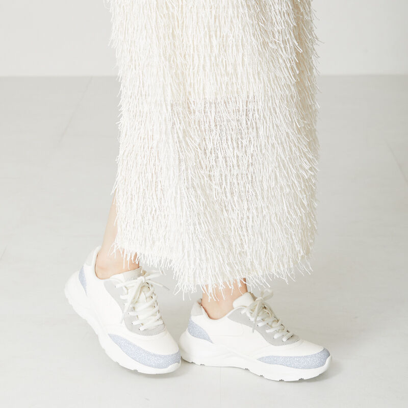 ORiental TRaffic「グリッター切替パーツスニーカー/OT3732」|スニーカー|WHITE