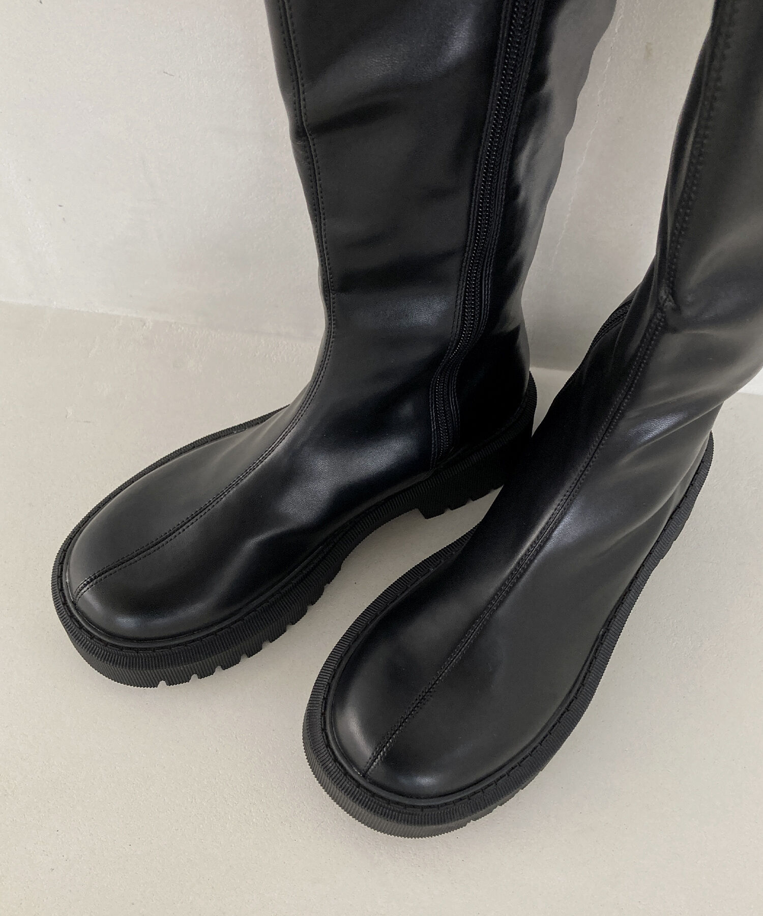 ORiental TRaffic「【 厚底 ・ 軽量 】タンクソールストレッチロングブーツ/41501」|ロングブーツ|