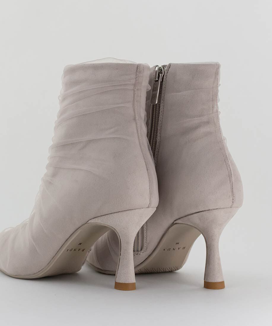  「チュールギャザーショートブーツ」|ショートブーツ|