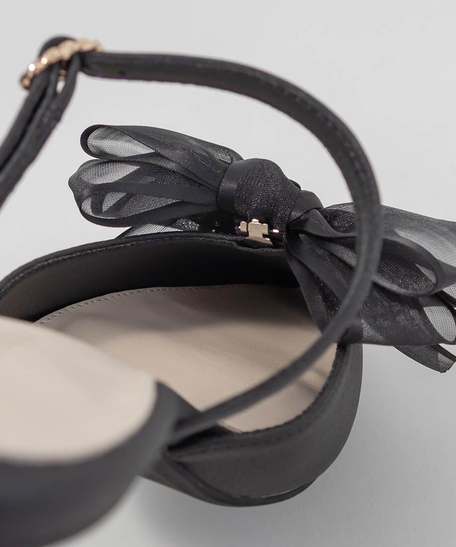  「2WAY シアーリボンミュールパンプス」|パンプス|