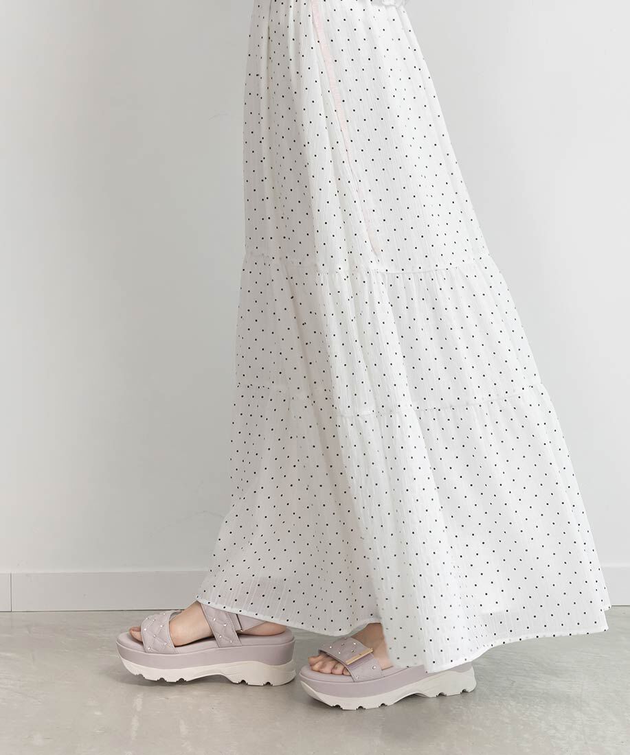  「ビジュー&times;キルティング スポーツサンダル」|サンダル|