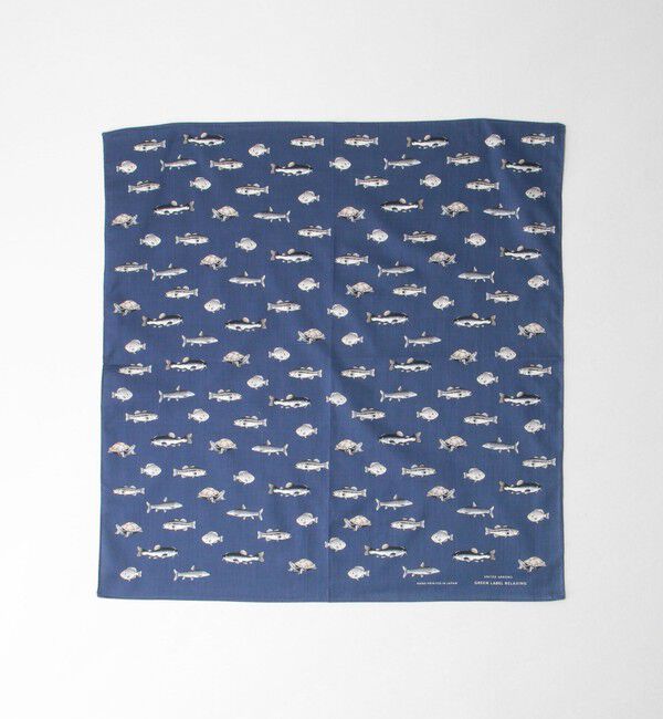 UNITED ARROWS green label relaxing「GLR シーアイランド フィッシュ ハンカチ」|ハンカチ|