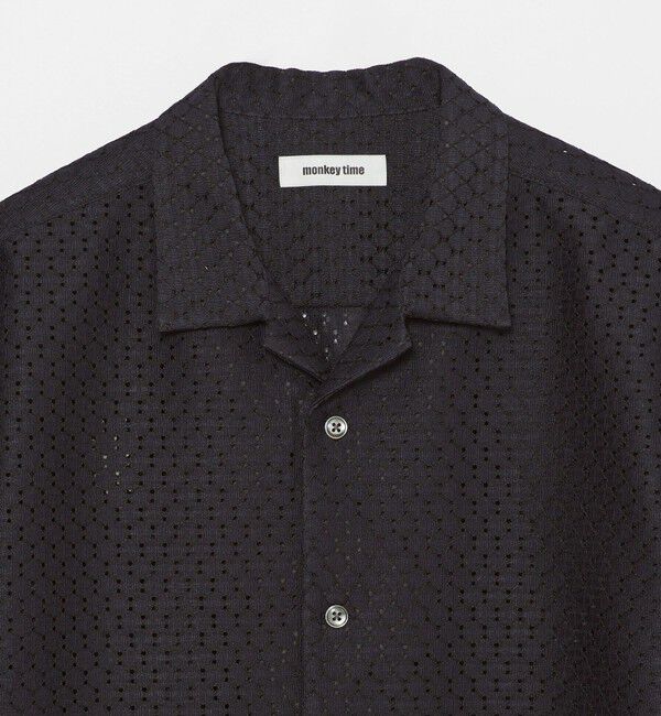 MONKEY TIME「アイレットラッセル オープンカラー シャツ」|シャツ・ブラウス|