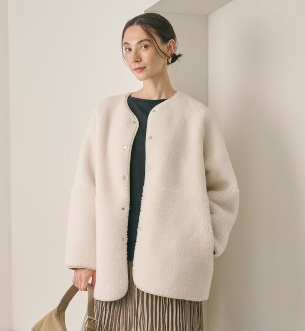 BEAUTY&YOUTH UNITED ARROWS「【WEB限定】ボア&times;フェイクムートン リバーシブルジャケット 」|その他|