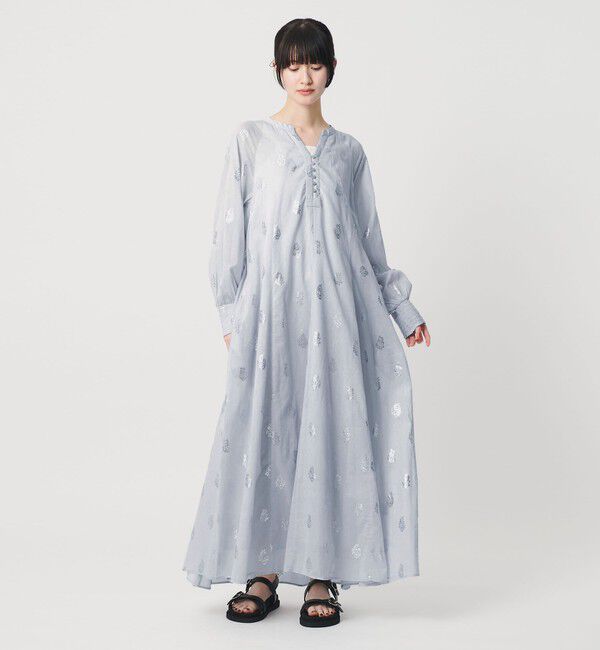 BEAUTY&YOUTH UNITED ARROWS「＜ne Quittez pas＞フラワープリント ワンピース」|ワンピース|LT.BLUE