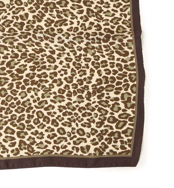 SHIPS for women「レオパードシルクスカーフ 65&times;65」|バンダナ・スカーフ|