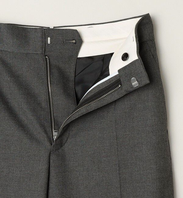 quaranciel「quaranciel:〈洗濯機可能〉ハンサム テーパード センタープレス パンツ（セットアップ対応）」|スラックス|