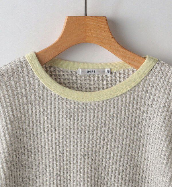 SHIPS KIDS「SHIPS KIDS:140～150cm / ポコポコ ワッフル ワンピース」|ワンピース|