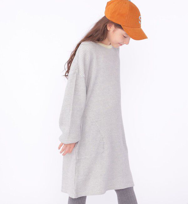 SHIPS KIDS「SHIPS KIDS:140～150cm / ポコポコ ワッフル ワンピース」|ワンピース|