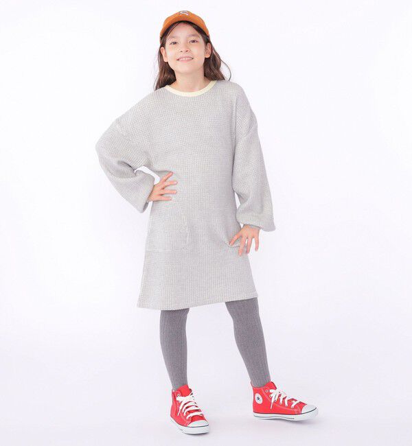 SHIPS KIDS「SHIPS KIDS:140～150cm / ポコポコ ワッフル ワンピース」|ワンピース|