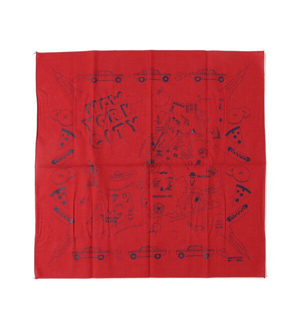 SHIPS for women「MAP TOTE:バンダナ」|バンダナ・スカーフ|レッド