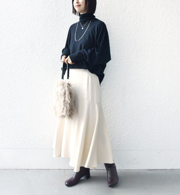 SHIPS for women「シャイニー サテン マーメイド スカート」|スカート|