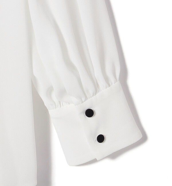 SHIPS for women「troisiemeCHACO:〈洗濯機可能〉ロング タイ ブラウス（セレモニー対応可）」|シャツ・ブラウス|