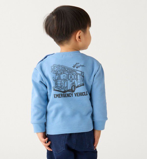 SHIPS Colors 「SHIPS Colors: 80～130cm / エマージェンシー ビハイクル(消防車) スウェット」|スウェット・ジャージ|