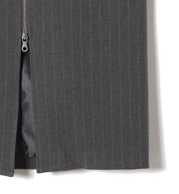 SHIPS Colors 「SHIPS Colors:〈手洗い可能〉ストライプ ジップ タイトスカート グレー◇」|タイト|