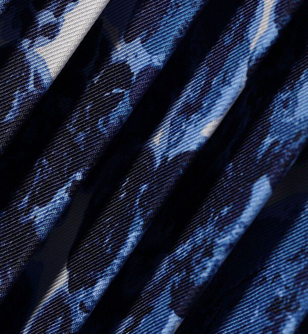 SHIPS for women「SHIPS Primary Navy Label:グログラン ベルト プリーツ スカート」|スカート|