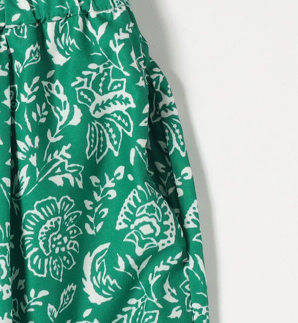 quaranciel「quaranciel:〈洗濯機可能〉フラワー プリント セミフレア パンツ」|その他|