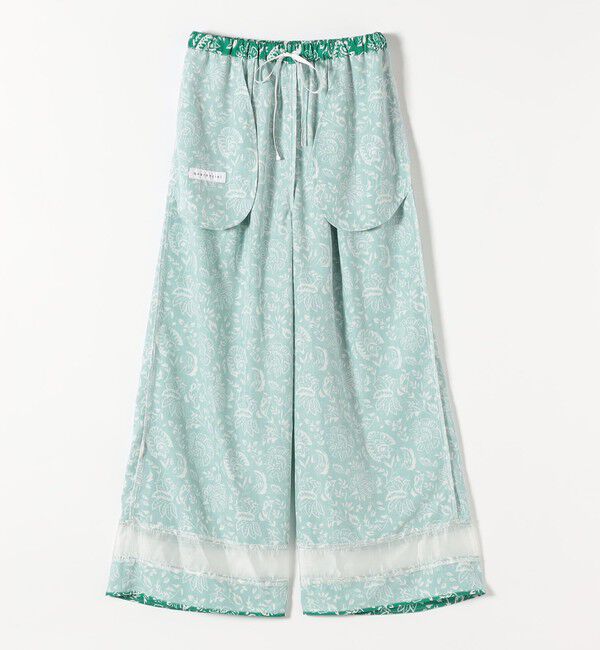 quaranciel「quaranciel:〈洗濯機可能〉フラワー プリント セミフレア パンツ」|その他|