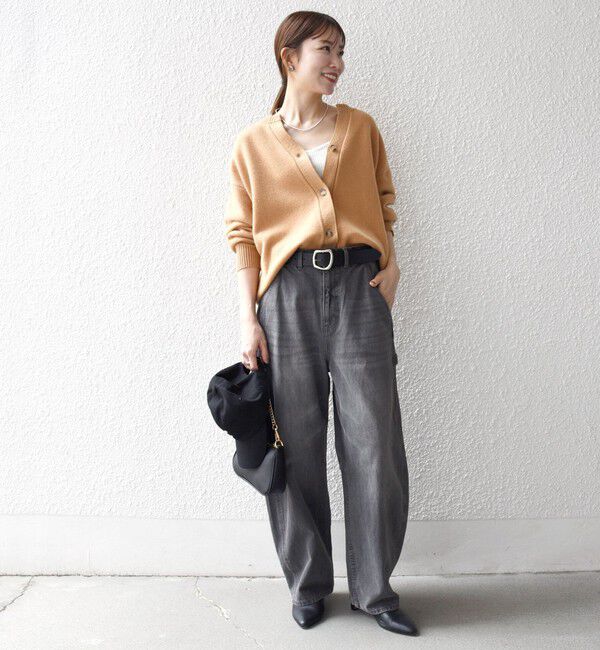 SHIPS any「SHIPS any:〈手洗い可能〉AQUA カシミヤ ミックス スキッパー カーディガン」|カーディガン|