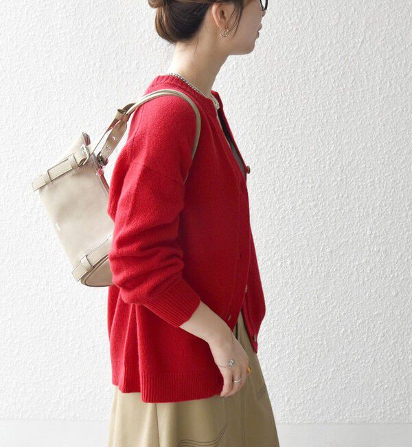 SHIPS any「SHIPS any:〈手洗い可能〉AQUA カシミヤ ミックス スキッパー カーディガン」|カーディガン|