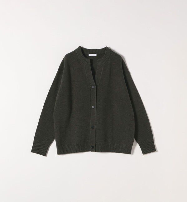 SHIPS any「SHIPS any:〈手洗い可能〉AQUA カシミヤ ミックス スキッパー カーディガン」|カーディガン|