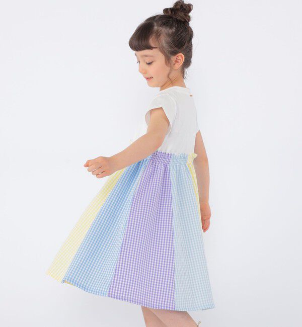 SHIPS KIDS「SHIPS KIDS:100～130cm / パネル 切替 ワンピース」|ワンピース|