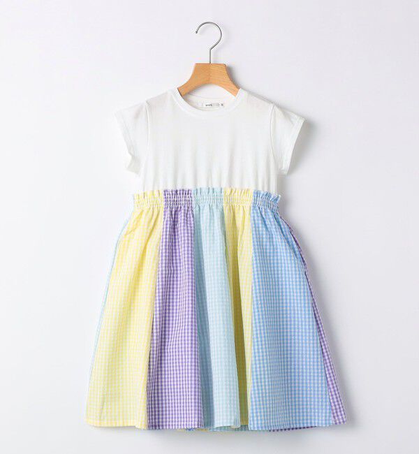 SHIPS KIDS「SHIPS KIDS:100～130cm / パネル 切替 ワンピース」|ワンピース|