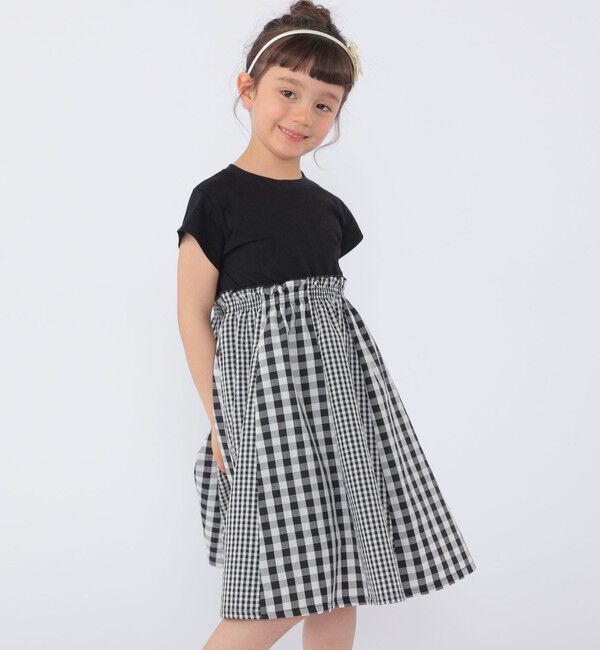 SHIPS KIDS「SHIPS KIDS:100～130cm / パネル 切替 ワンピース」|ワンピース|