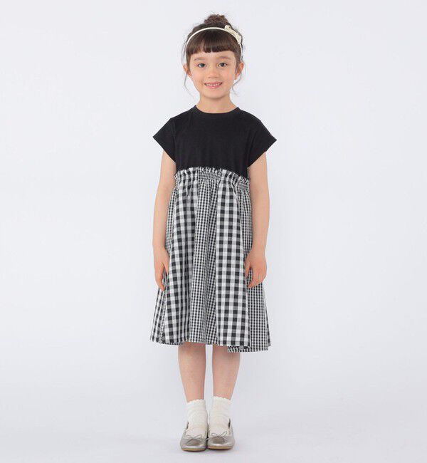 SHIPS KIDS「SHIPS KIDS:100～130cm / パネル 切替 ワンピース」|ワンピース|