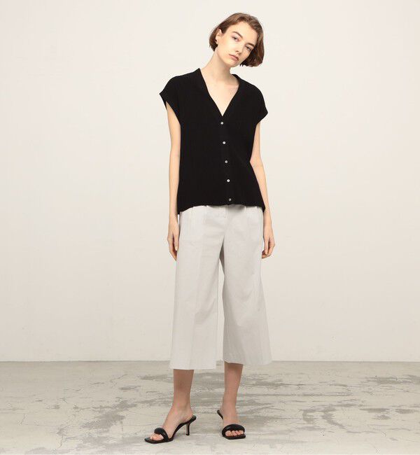 DES PRES「ライトコットンストレッチ セミワイドクロップドパンツ」|その他|