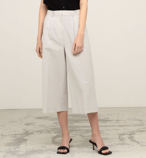 DES PRES「ライトコットンストレッチ セミワイドクロップドパンツ」|その他|