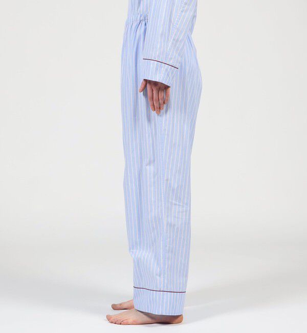 TOMORROWLAND HOME「コットンブロードストライプ パジャマ（メンズ）」|ルームウェア|