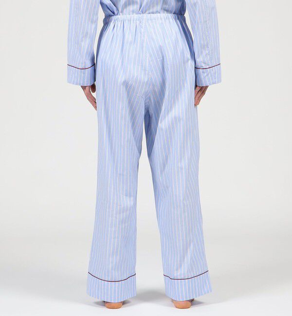 TOMORROWLAND HOME「コットンブロードストライプ パジャマ（メンズ）」|ルームウェア|