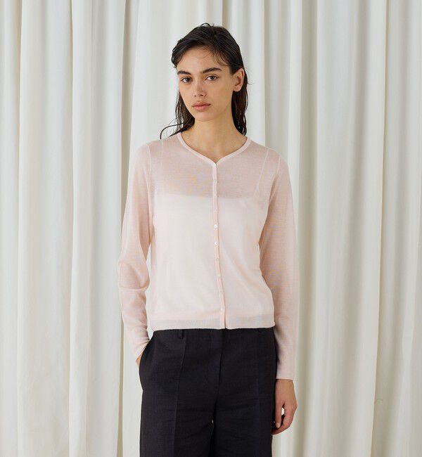 DES PRES「ソフトカシミヤシルク Vネックカーディガン」|カーディガン|