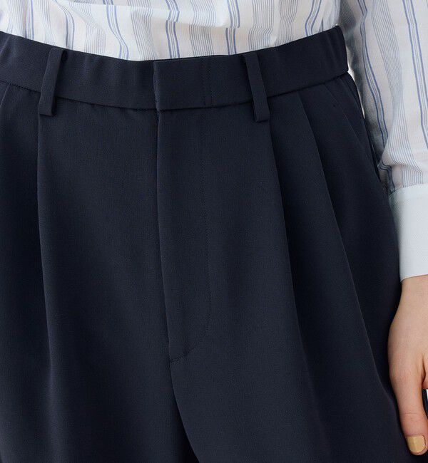 GALERIE VIE「ダブルクロス イージータックパンツ」|スラックス|