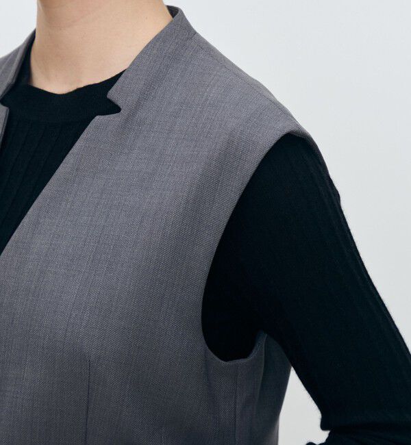 TOMORROWLAND collection「ウーステッドカルゼ キザミカラージレ」|ベスト・ジレ|