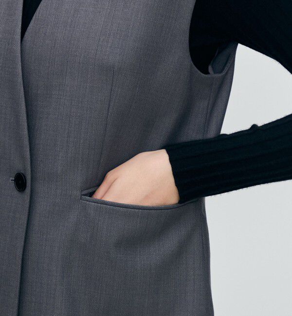 TOMORROWLAND collection「ウーステッドカルゼ キザミカラージレ」|ベスト・ジレ|