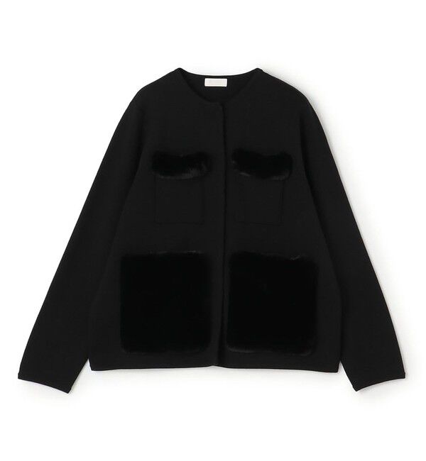Ballsey「ウールポリエステルミラノリブ 4ポケットカーディガン」|カーディガン|19 ブラック