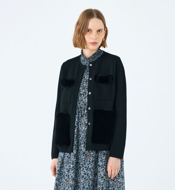 Ballsey「ウールポリエステルミラノリブ 4ポケットカーディガン」|カーディガン|