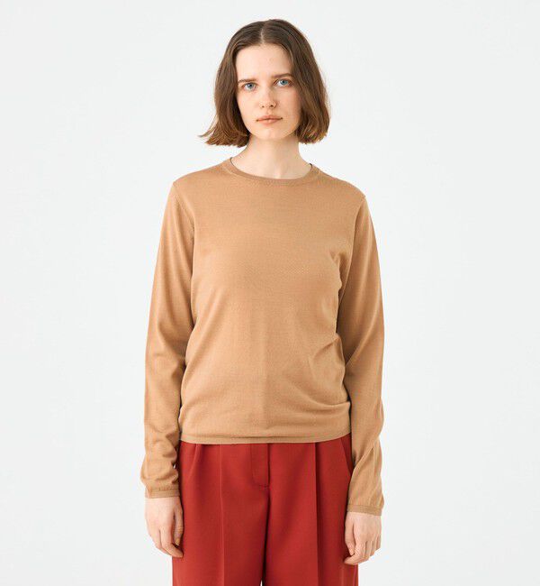 Ballsey「シルケットウール クルーネックプルオーバー」|ニット・セーター|