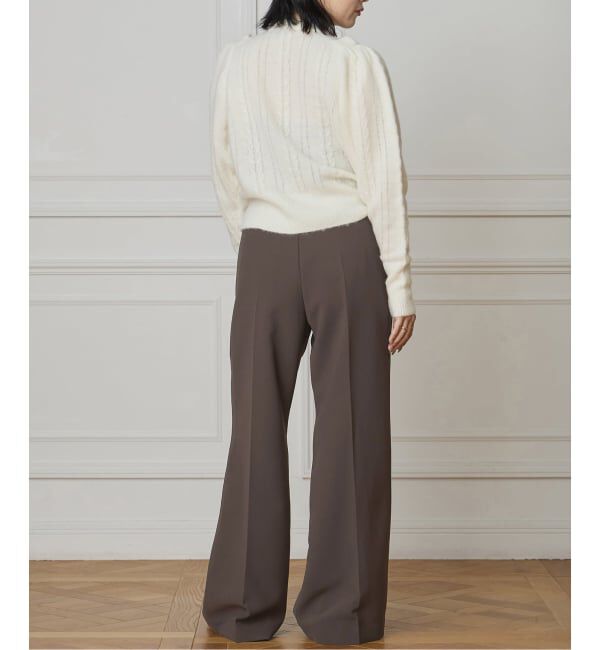 IENA LA BOUCLE「IENA LA BOUCLE ソフトダブルクロススラックス」|スラックス|