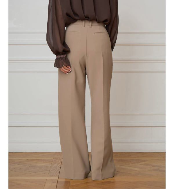 IENA LA BOUCLE「IENA LA BOUCLE ソフトダブルクロススラックス」|スラックス|