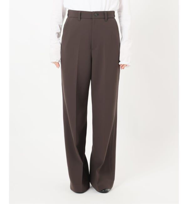 IENA LA BOUCLE「IENA LA BOUCLE ソフトダブルクロススラックス」|スラックス|