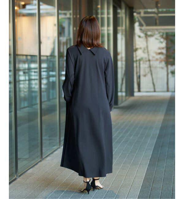 VERMEIL par iena「《追加》2WAYロールカラーワンピース」|ワンピース|