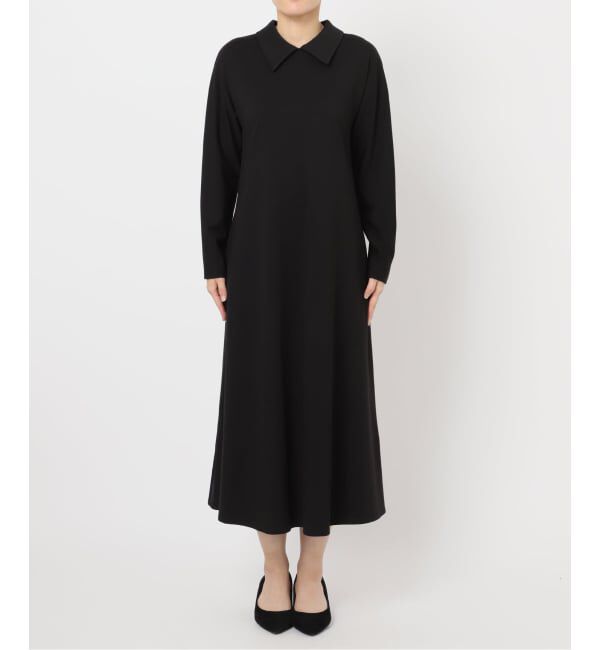 VERMEIL par iena「《追加》2WAYロールカラーワンピース」|ワンピース|