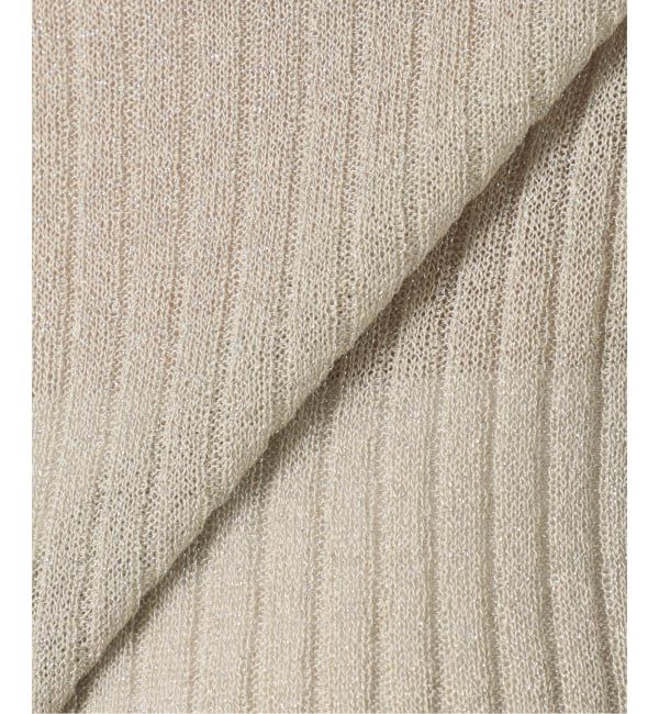 SLOBE IENA「ラメリブノースリーブプルオーバー」|ニット・セーター|