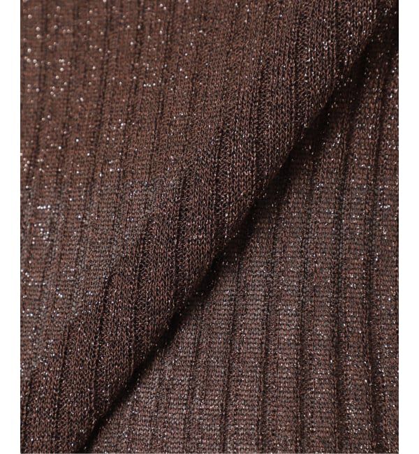 SLOBE IENA「ラメリブノースリーブプルオーバー」|ニット・セーター|