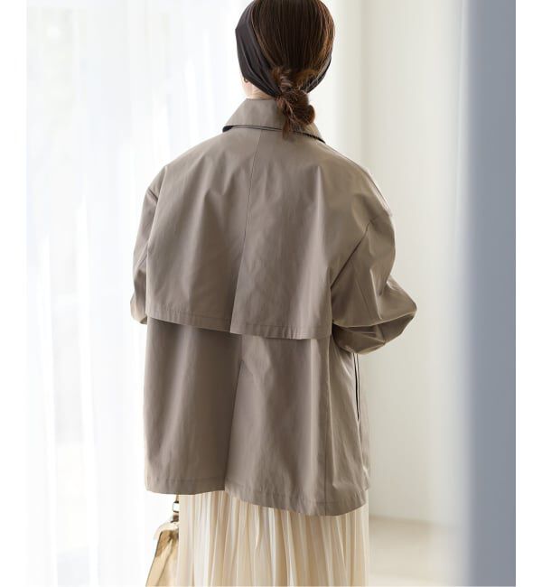 IENA「シングルトレンチショートコート」|トレンチコート|