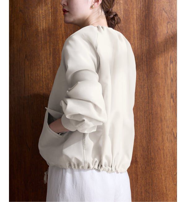 IENA「《新色あり/追加2》ウォッシャブル シアーノーカラーブルゾン」|その他|