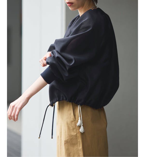 IENA「《新色あり/追加2》ウォッシャブル シアーノーカラーブルゾン」|その他|